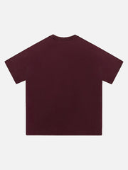 Hip-hop Dark Retro Gothic Style Off-shoulder T-shirt
