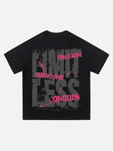 Hip-hop Dark Retro Gothic Style Off-shoulder T-shirt