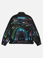 Hip-hop Hand-painted Graffiti Denim Jacket