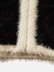 Pull papillon contrasté style patchwork hip-hop - 1834