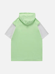 Hooded Detachable Necklace Tee