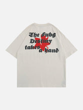 Knife Star Letter Print Tee