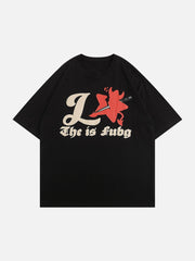 T-shirt imprimé lettre Knife Star