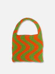 Sac à rayures en tricot
