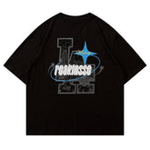 T-Shirt mit „L“-Comic-Grafik