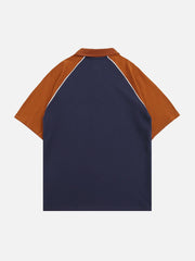 T-shirt à col polo graphique LUDQING