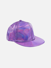 Casquette de baseball arc-en-ciel en PU laser