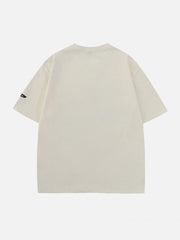 Letter Abstract Print Shorts