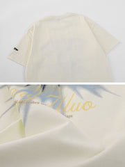 Letter Abstract Print Shorts