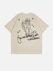 Letter Angel Print Tee
