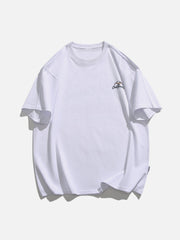 Letter Crack Print Tee