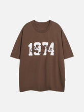 Letter Embroidery Print Tee