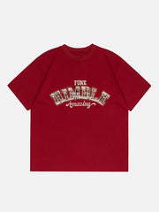 Letter Embroidery Tee