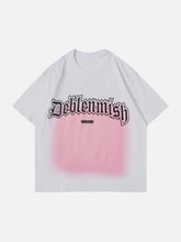 Letter Print Gradient Tee