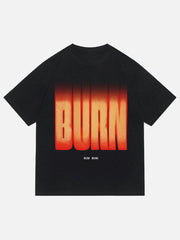 Letter Print Street Loose T-shirt