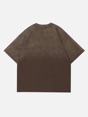 Letter Print Washed Tee