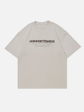 T-shirt délavé à imprimé lettre