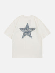 Letter Star Patchwork Tee