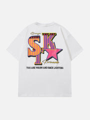 Letter Star Print Tee