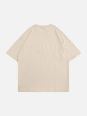 T-Shirt mit Buchstaben- und Stern-Print