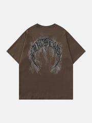 T-Shirt mit Buchstaben-Print