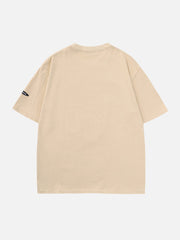 T-shirt imprimé lettres de baseball