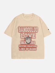 T-shirt imprimé lettres de baseball