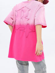 T-shirt vintage à imprimé lettres