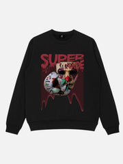 Logo Double Mask Printed Hoodie