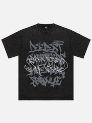 Logo Fun English Alphabet Printed T-shirt