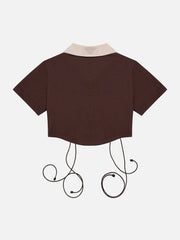 Poloshirt mit langem Seil