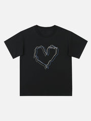 T-Shirt mit Love Lines-Print
