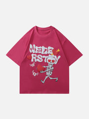 T-shirt graphique Love Skeleton