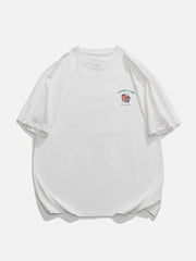 T-shirt imprimé chat porte-bonheur