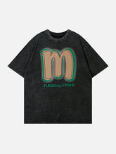 M Foam Printing Washed Tee