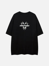 T-Shirt mit mattem Metal-Print