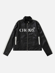 Veste en cuir monogrammée Monkey - 1808