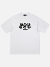 T-Shirt mit Affen-Print