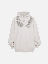 Monogram Embroidered Hand Print Hoodie - 1876