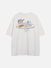 T-Shirt mit „Morning Tea“-Print