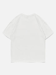 T-shirt à imprimé cœur en mosaïque