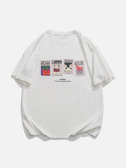 T-Shirt mit mehreren Quadraten-Print