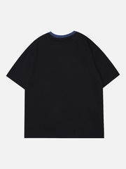 Halskette Einfarbiges T-Shirt