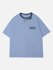 Halskette Einfarbiges T-Shirt