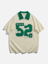 No 52 Star Patch Embroidered POLO Tee