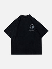 T-Shirt mit obskurer Monster-Grafik