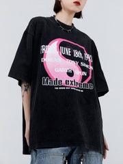 T-Shirt mit Oktogramm-Monogramm-Print