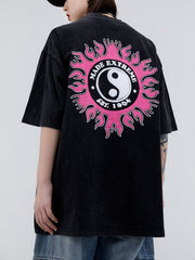 T-Shirt mit Oktogramm-Monogramm-Print