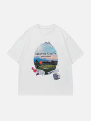 Ölgemälde Elemente T-Shirt