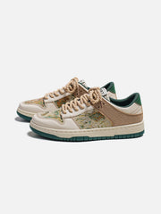 Oil Painting Forest Print Skate Shoes